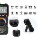 HT118A Digital AC/DC Multimeter TRMS 6000 Counts True RMS with Flashlight and Safety Features