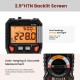 HT118A Digital AC/DC Multimeter TRMS 6000 Counts True RMS with Flashlight and Safety Features