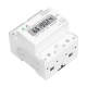 Din Rail Single Phase Electronic Energy Meter AC 220V 100A kWh Counter Consumption Analog Electricity Gague Wattmeter 50HZ