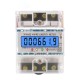 SmartMeter 100A LCD KWh Energy Meter with Three-Phase Backlight Guide Rail for Home Use Energy Monitoring  3*127/220VAC  Power Consumption Measurement