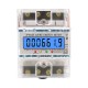 SmartMeter 100A LCD KWh Energy Meter with Three-Phase Backlight Guide Rail for Home Use Energy Monitoring  3*127/220VAC  Power Consumption Measurement