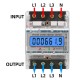 SmartMeter 100A LCD KWh Energy Meter with Three-Phase Backlight Guide Rail for Home Use Energy Monitoring  3*127/220VAC  Power Consumption Measurement