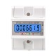 SmartMeter 100A LCD KWh Energy Meter with Three-Phase Backlight Guide Rail for Home Use Energy Monitoring  3*127/220VAC  Power Consumption Measurement