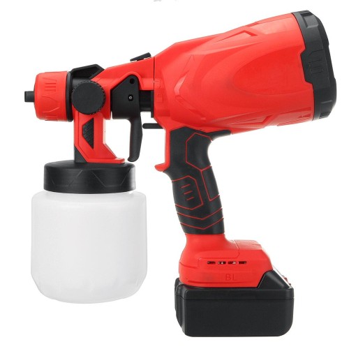 21V 1300mAh Socoje Paint Spray Guns Craft Painting Tool Spray Model Airbrush Electric Paint Sprayer W/ 1/2 Battery 1pc