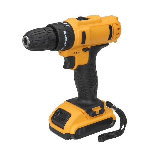 21V Socoje Multifunctional Handheld Drill with Digital Display Battery Powerful 1450RPM 180W Rated Power & Rechargeable Lithium-Ion Battery 1pc