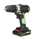 25V Electric Screwdriver 3.0Ah Li-ion Battery Rechargeable Cordless Drill 2 Speed 1pc