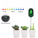 Garden 5 in 1 Soil Moisture Sensor pH Meter Metal Probe Soil Moisture Detector Acidity Temperature Tester for Plants Flowers