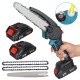 Socoje 8 Inch Brushless Electric Saw Automatic Oiler Handheld Garden Wood Logging Chainsaw for 21V Battery Powered Tool