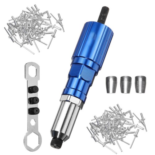 Nail Gun Electric Rivet Adapter Set Pull Riveting Core-pulling Conversion Head Aluminum Alloy