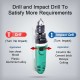 Portable mini high power 710W electric impact drill battery impact drill cordless impact