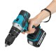 Socoje 288VF 3 In 1 Cordless Electric Impact Drill Driver Brushless Driver Drill Hammer with EU Plug LED Working Light