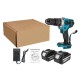 Socoje 288VF 3 In 1 Cordless Electric Impact Drill Driver Brushless Driver Drill Hammer with EU Plug LED Working Light