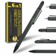 6-in-1 Multitool Pen with Stylus Rulers Level Screwdrivers Durable Aluminum Alloy Body Retractable Design Ideal Gift with Additional Refills