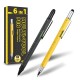 6-in-1 Multitool Pen with Stylus Rulers Level Screwdrivers Durable Aluminum Alloy Body Retractable Design Ideal Gift with Additional Refills