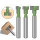 6mm 1/4 Shank T-Track Slotting & T-Slot Keyhole Cutter Router Bit Steel Handle 5/16 3/8'' & 1/2'' Length Cutter For Wood