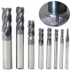 Carbide End Mill Set Tungsten Steel 8PCS 2-12mm 4 Flutes CNC Milling Cutter High Wear Resistance High-Speed Cutting