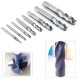 Carbide End Mill Set Tungsten Steel 8PCS 2-12mm 4 Flutes CNC Milling Cutter High Wear Resistance High-Speed Cutting