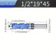 High-Grade Carbide Flush Trim Router Bit with 1/2 Round Shank Double Bearing Design for Woodworking Projects Ideal