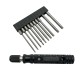 10pcs 1/4 Inch 6.35mm Length 75mm Plum Magnetic Screwdriver Bits Sets T6 T7 T8 T9 T10 T15 T20 T25 T27 T30 Hex Shank