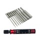 10PCS  1/4 Inch 6.35mm Length75mm  H1.5,H2,H2.5, H3, H4, H5, H6, H8, H10,H12  Hex Shank Magnetic Hexagon Screwdriver