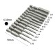 12pcs 1/16"5/64"3/32"7/64"1/8"9/64"5/32"3/16"7/32"1/4"5/16" 3/8"Hex Shank Magnetic Hexagon Screwdriver