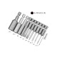 50mm 1.5 2.0 2.5 3.0 4.0 5.0 6.0 8.0 10 12mm Hex Key Allen Screwdriver Bits Magnetic 1/4 6.35mm Quick Change Impact Driver