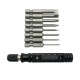 8pcs 1/4 Inch 6.35mm Length 50mm 1.5 / 2.0 / 2.5 / 3.0 / 4.0 / 4.5 / 5.0 /6.0mm Flat Head Screwdriver