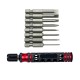 8pcs 1/4 Inch 6.35mm Length 50mm 1.5 / 2.0 / 2.5 / 3.0 / 4.0 / 4.5 / 5.0 /6.0mm Flat Head Screwdriver