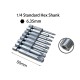 8pcs 1/4 Inch 6.35mm Length 50mm Torx Head Electric Screwdriver Bits Tip TP8, TP10, TP15, TP20, TP25, TP27, TP30, TP40