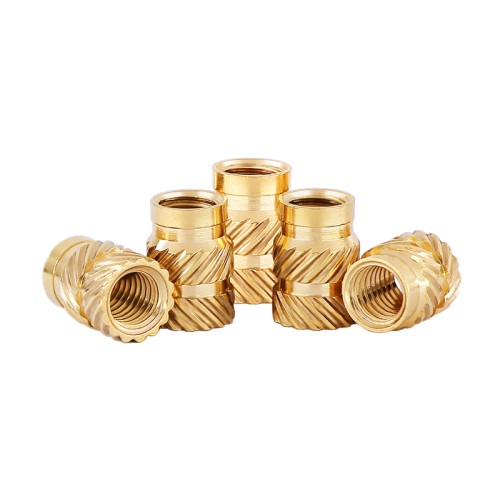 100pcs M2.5 Brass Insert Nuts Hot Melt Molding Copper Heat Inserting Thread Embedded Knurled Injection Nut