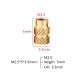 100pcs M2.5 Brass Insert Nuts Hot Melt Molding Copper Heat Inserting Thread Embedded Knurled Injection Nut