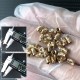 100pcs M2.5 Brass Insert Nuts Hot Melt Molding Copper Heat Inserting Thread Embedded Knurled Injection Nut