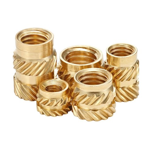 100pcs M2 Brass Insert Nuts Hot Melt Molding Copper Heat Inserting Thread Embedded Knurled Injection Nut