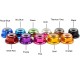 CW CCW 50pcs M4 M5 M6 Lock Nuts Flanged Nylon Insert Aluminum Alloy Self-Locking Nuts