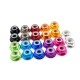  CW CCW 50pcs M5x4.5mm Lock Nuts Flanged Nylon Insert Aluminum Alloy Self-Locking Nuts