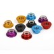  CW CCW 50pcs M5x4.5mm Lock Nuts Flanged Nylon Insert Aluminum Alloy Self-Locking Nuts