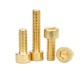 20pcs M8 M10 Brass Hex Hexagon Socket Cap Head Screws