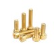 20pcs M8 M10 Brass Hex Hexagon Socket Cap Head Screws