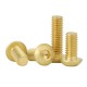 50pcs M3 M4 M5 M6 Brass Button Head Socket Cap Screw