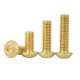 50pcs M3 M4 M5 M6 Brass Button Head Socket Cap Screw