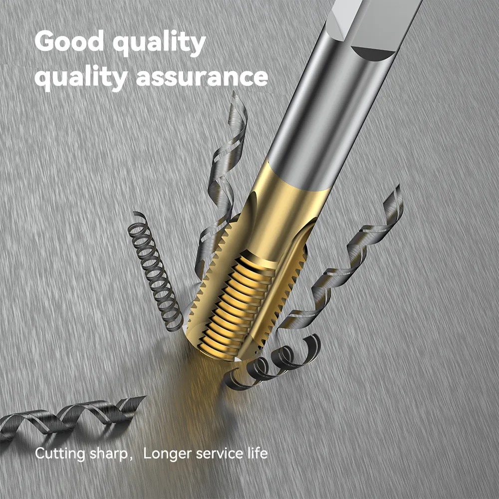 China Factory Coated Straight Tap Grooved Spiral HSS Tap with Spiral Point