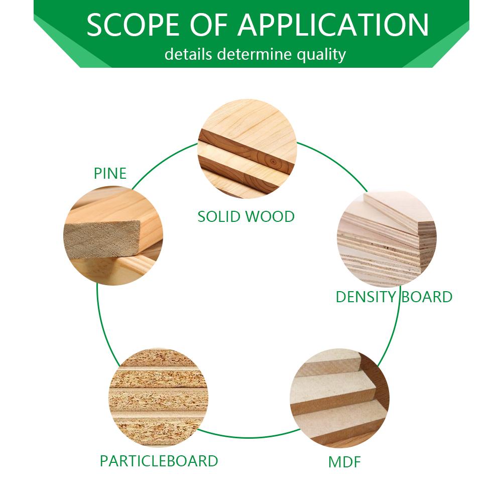 5PCS 8mm Shank Countersink Woodworking Router Bit set Milling Cutter Screw Extractor Remon Demolition