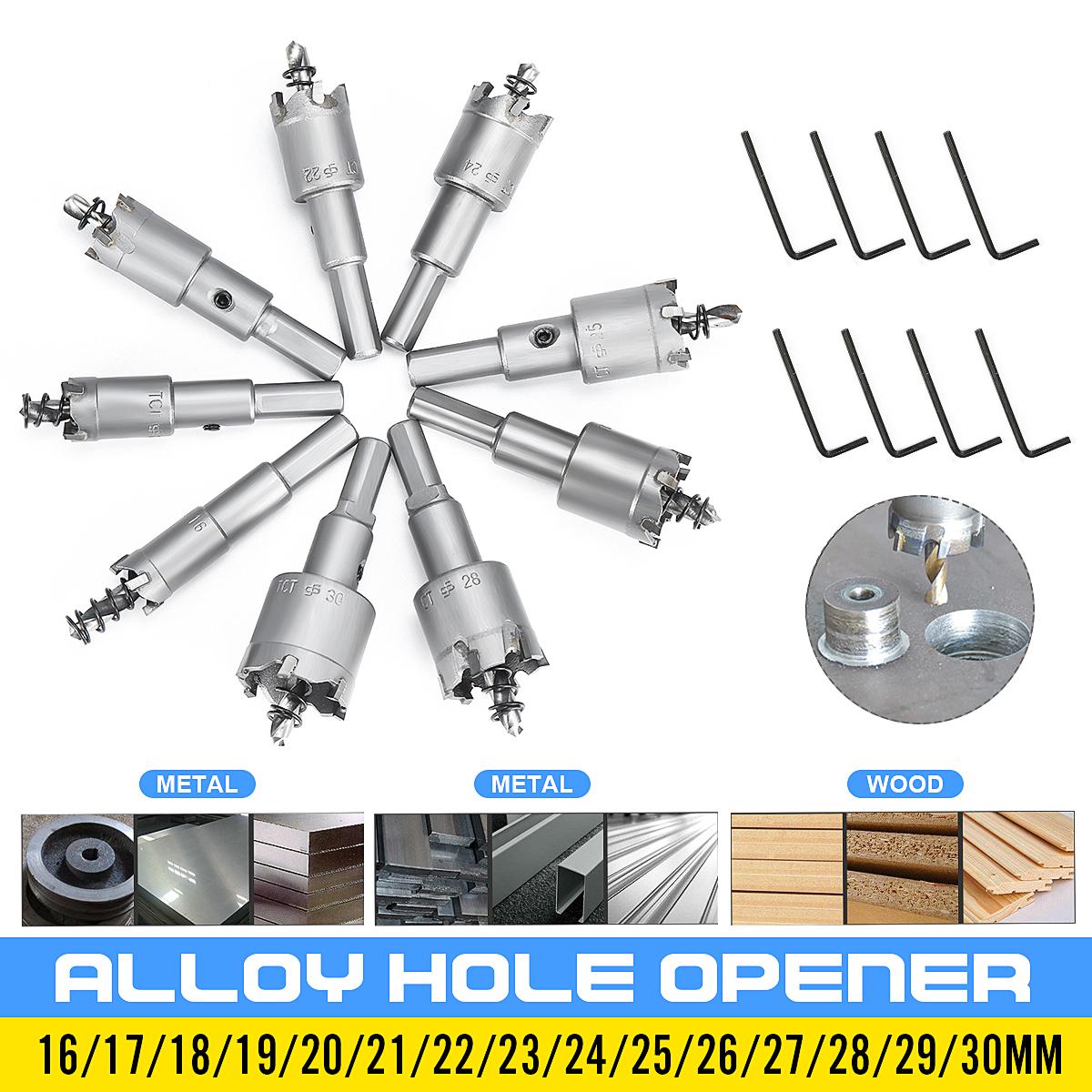 16mm to 30mm How Saw Cutter Alloy Hole Opener Drill Bits