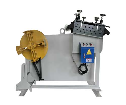 high-precision coil metal process equipment machine 2 in 1 automatic decoiler straightener