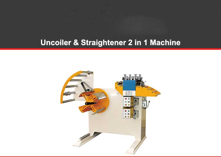 Hydraulicmanual metal steel decoiler straightener 2 in 1 steel decoiler machine