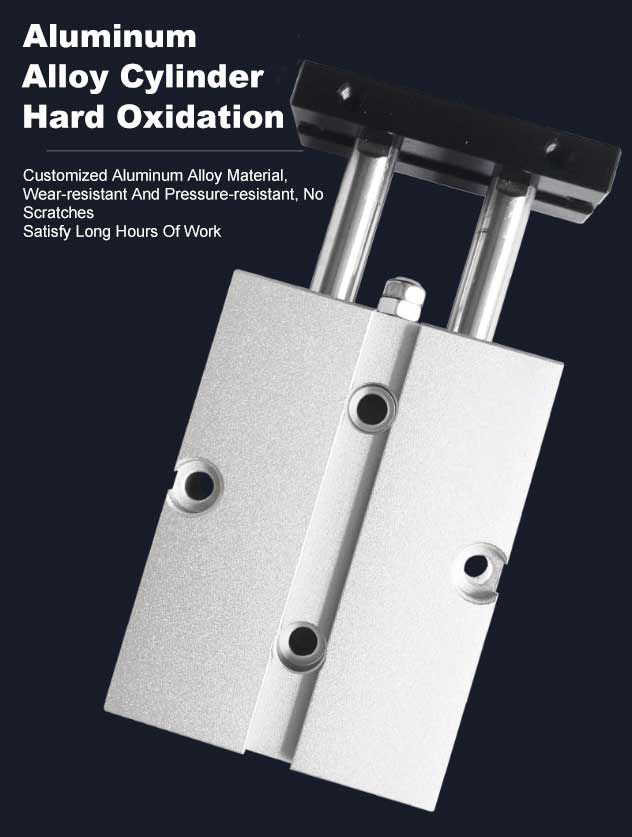 TN Parallel Bar Double Shaft Customized Twin Rod Pneumatic Cylinder