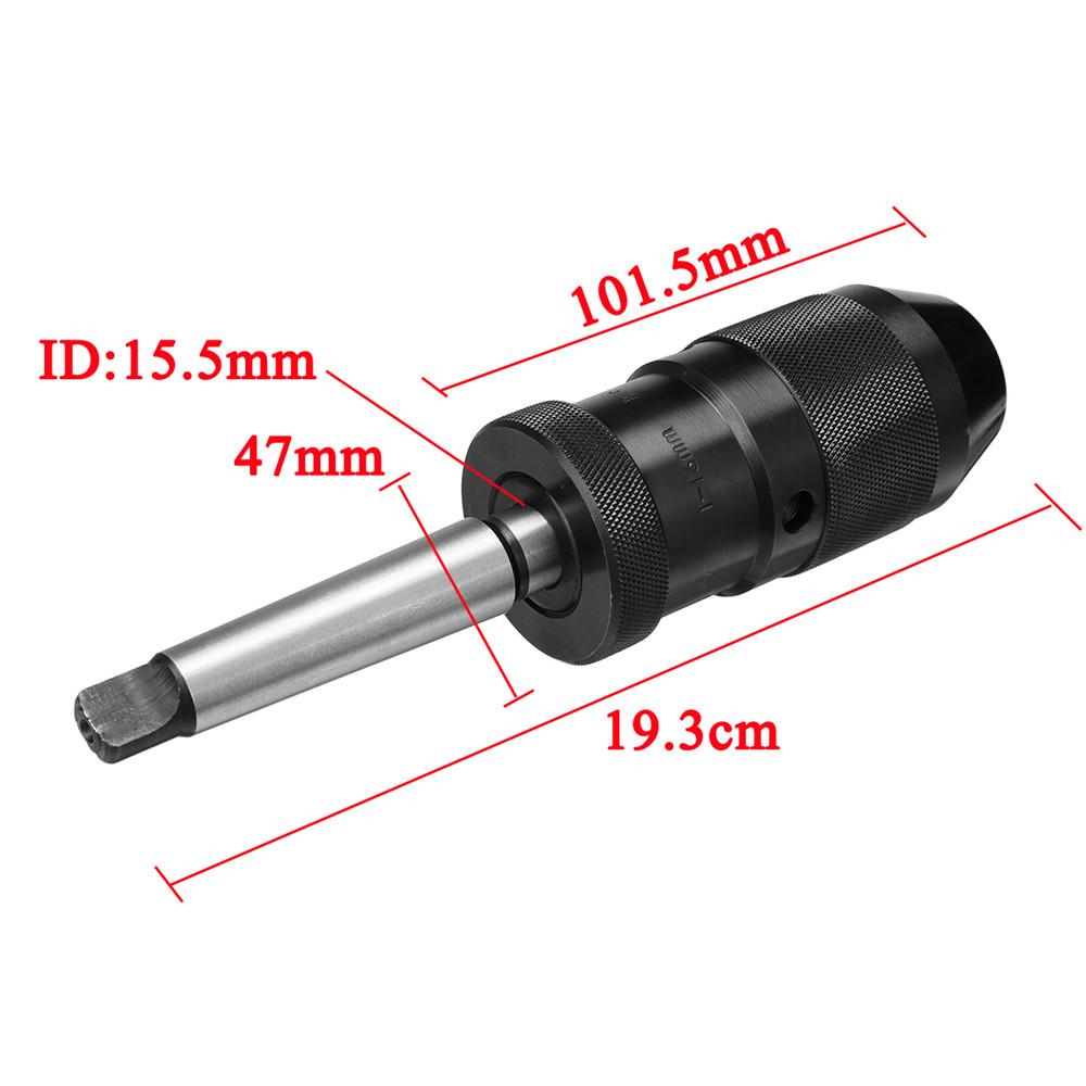 1-16mm B16 Self Tighten Keyless Drill Chuck With MT2-B16 Arbor For Lathe Drill