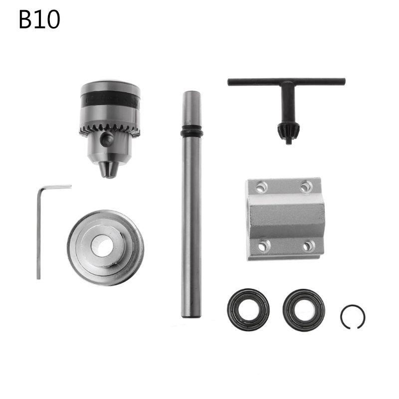 No Power Spindle Assembly Small Lathe Accessories Trimming Belt JTO/B10/B12/B16 Drill Chuck Set