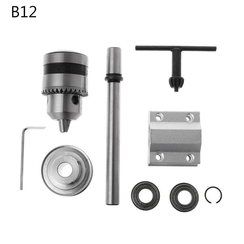 No Power Spindle Assembly Small Lathe Accessories Trimming Belt JTO/B10/B12/B16 Drill Chuck Set