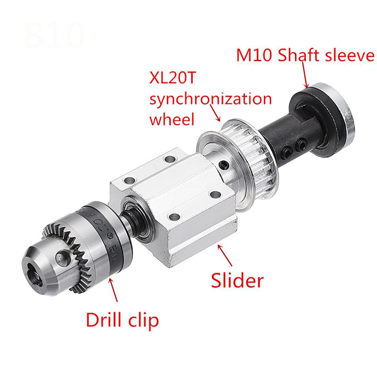 No Power Spindle Assembly Small Lathe Accessories Trimming Belt JTO/B10/B12/B16 Drill Chuck Set